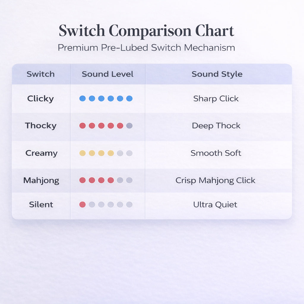 Minimalist Custom 9 Key Keyboard Fidget Clicker