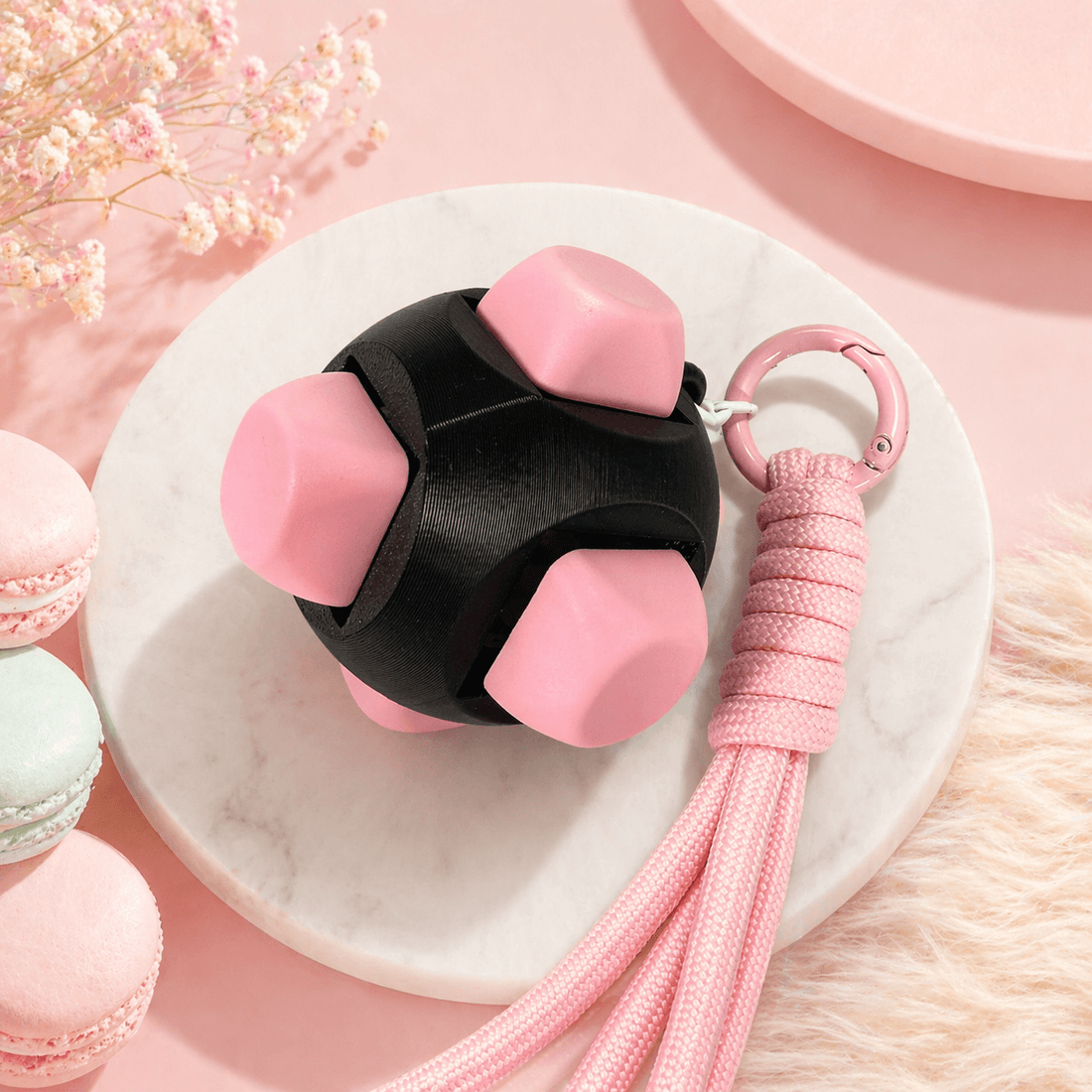 Toytiti Classic 6-Key Fidget Clicker Cube with MOA keycaps for desk use