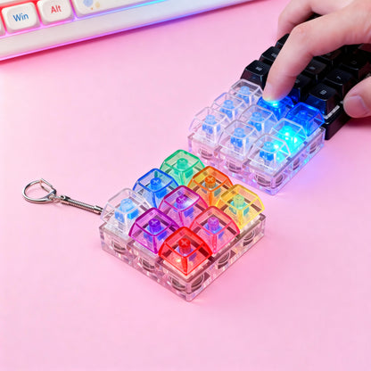9-Key 3x3 Keyboard Fidget with RGB Light