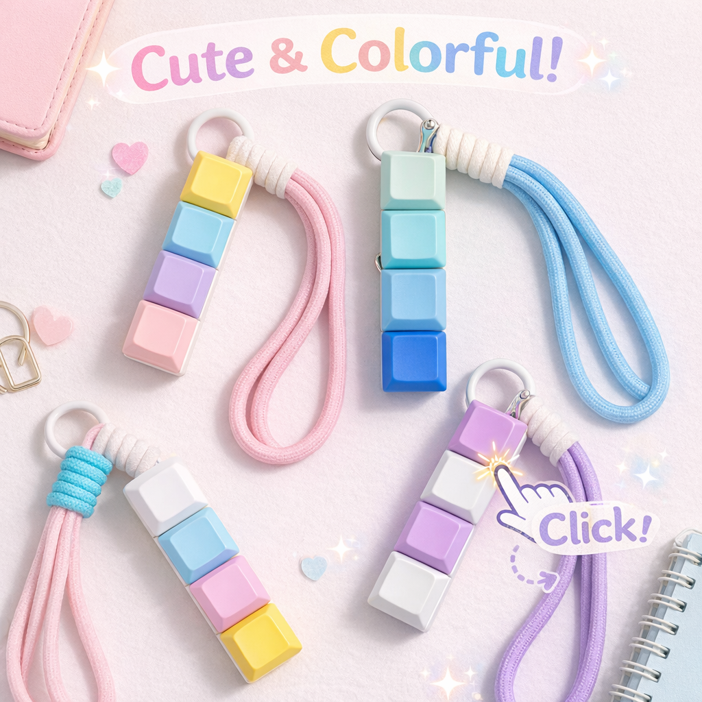 Custom 4-Key Mechanical Keyboard Fidget Clicker