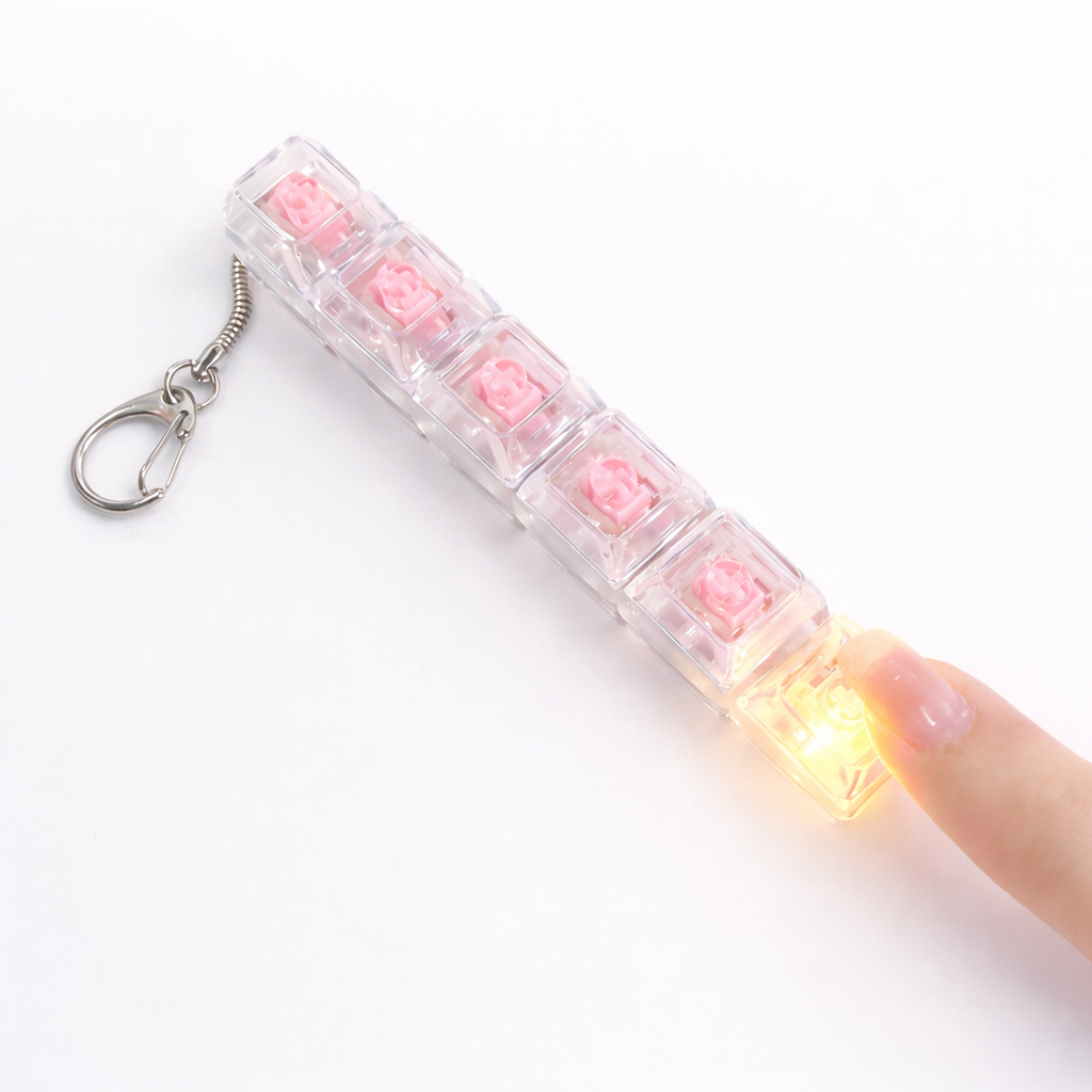 4-Key Keyboard Fidget with RGB Light