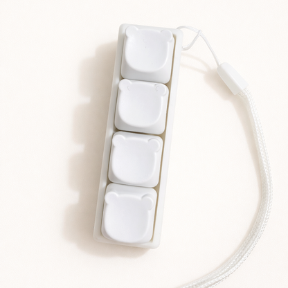 4-Key Cat Paw & Bear Keyboard Fidget Clicker