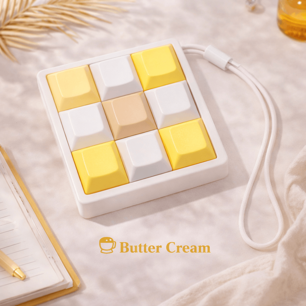 Minimalist Custom 9 Key Keyboard Fidget Clicker