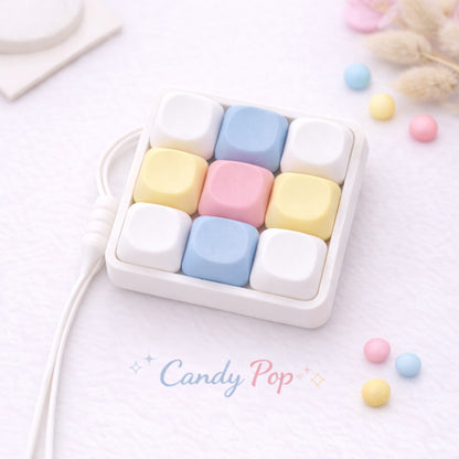 Custom 9 Key Fidget Clicker MOA-Profile Keycaps