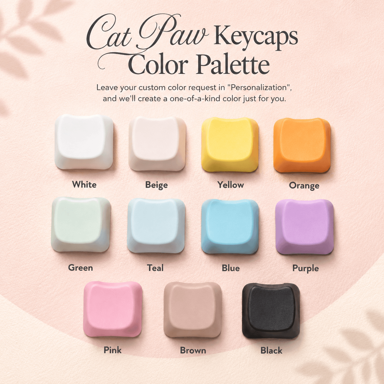 Classic Cat Paw Clicker 6-Key MOA 2x3 Keyboard Fidget Clicker