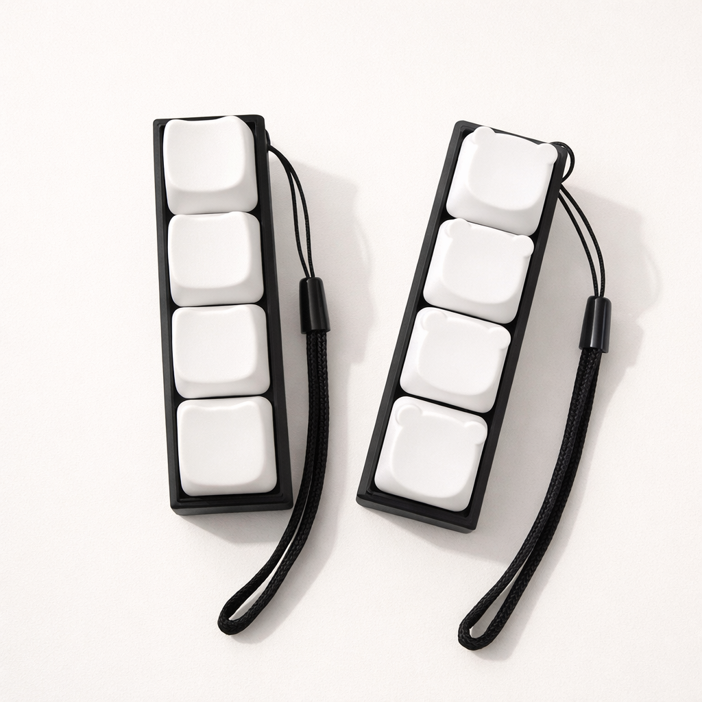 4-Key Cat Paw & Bear Keyboard Fidget Clicker