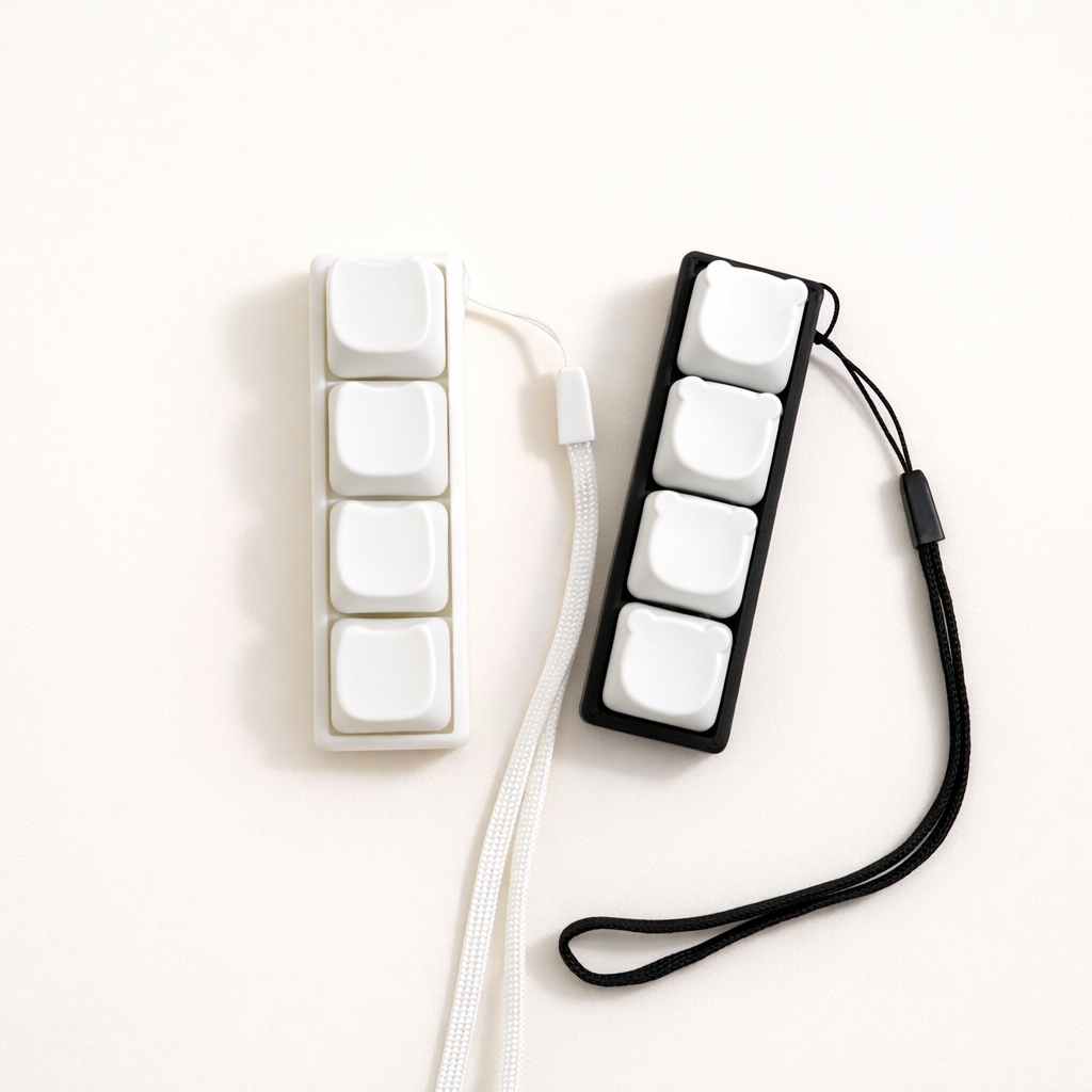 4-Key Cat Paw & Bear Keyboard Fidget Clicker