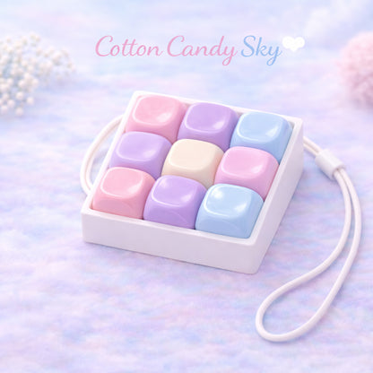 Custom 9 Key Fidget Clicker Jelly Keycaps