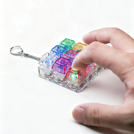 9-Key 3x3 Keyboard Fidget with RGB Light