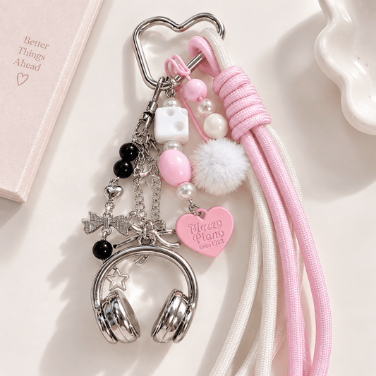 Heart Headphone Bag Charm