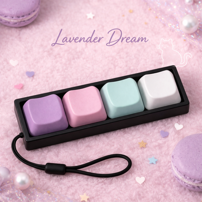 4-Key Cat Paw & Bear Keyboard Fidget Clicker