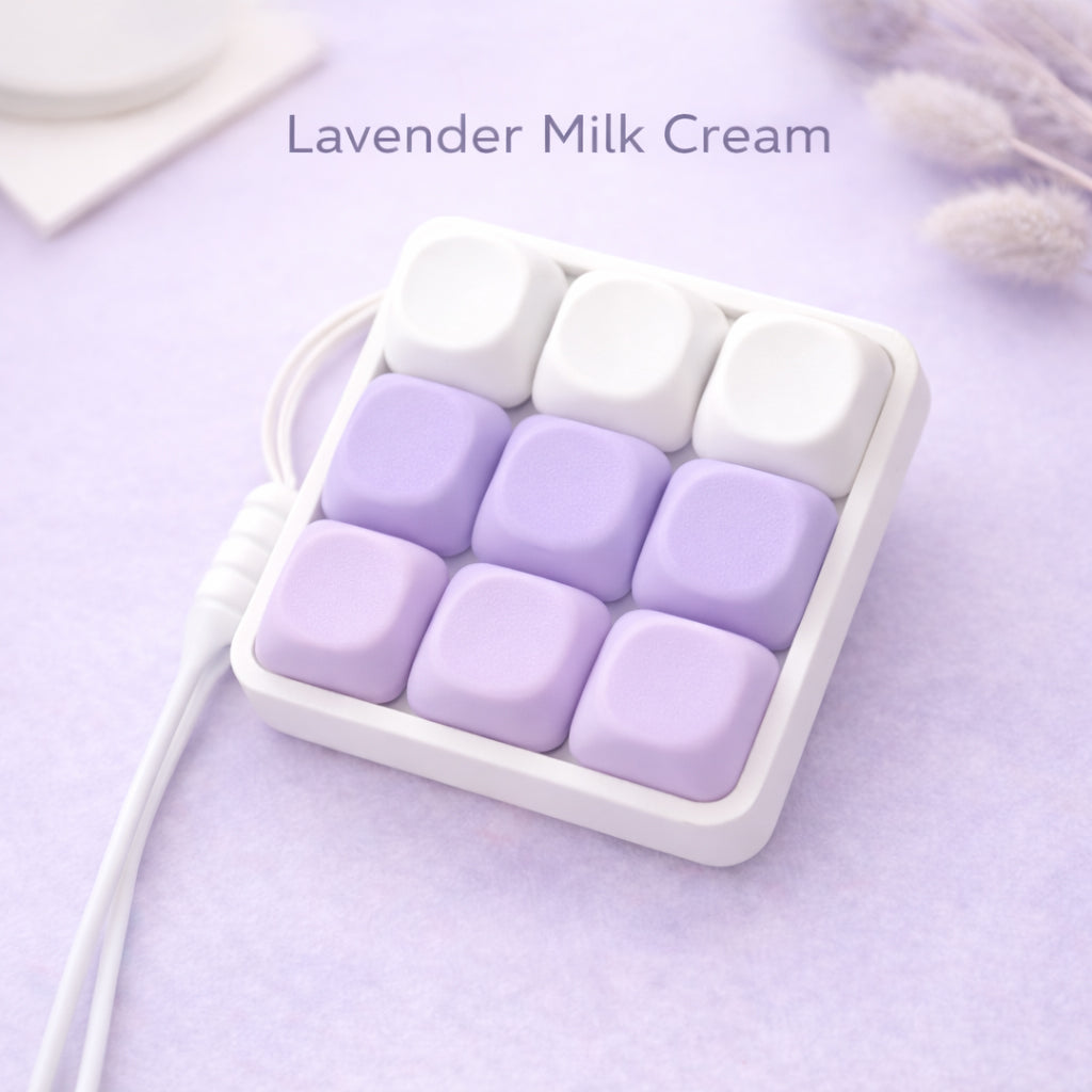 Classic 9 Key Keyboard Fidget Clicker MOA-Profile Keycaps