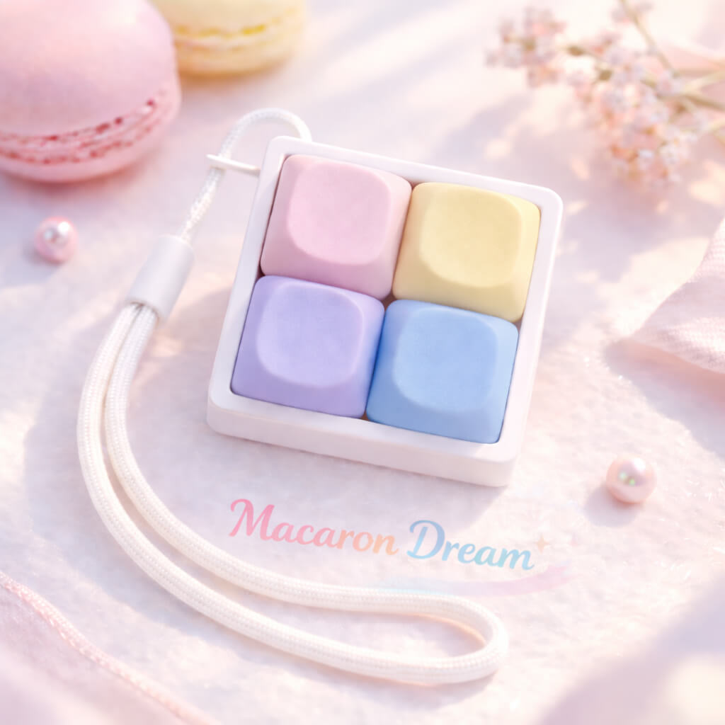 Custom 4-Key MOA 2x2 Tetris Keyboard Fidget Clicker