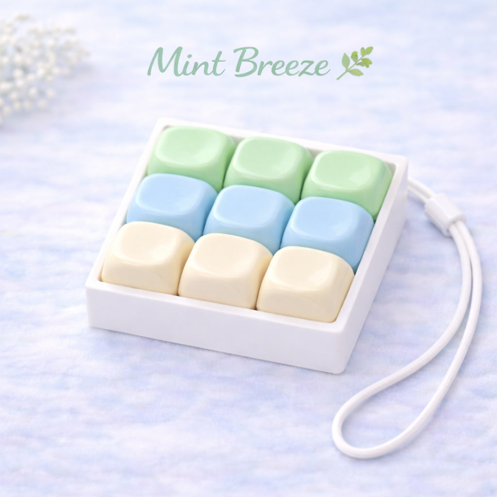 Custom 9 Key Fidget Clicker Jelly Keycaps