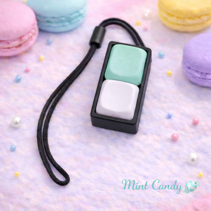 Custom 2-Key Keyboard Fidget Clicker MOA Keycaps