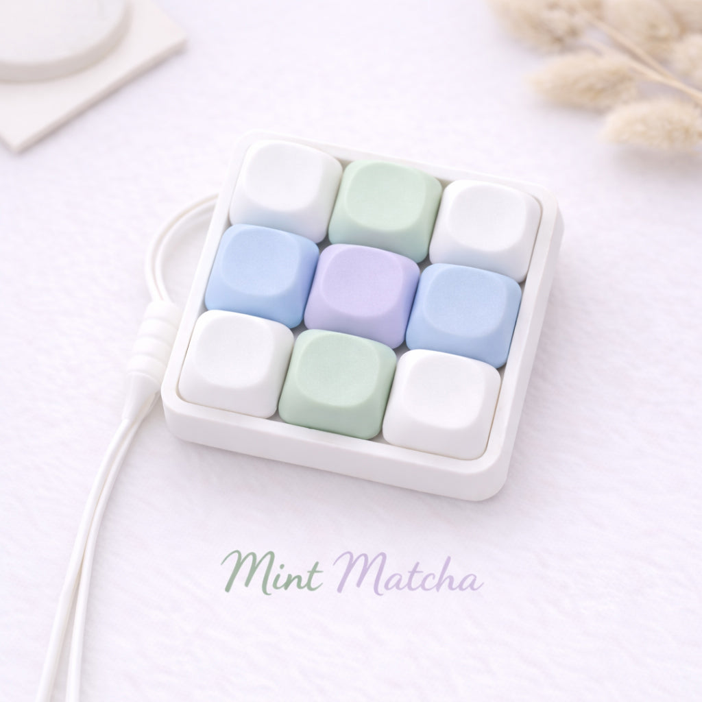 Custom 9 Key Fidget Clicker MOA-Profile Keycaps