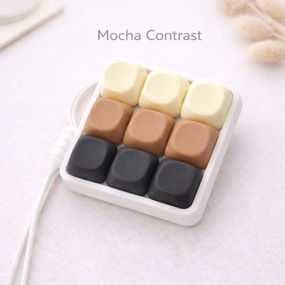 Custom 9 Key Fidget Clicker MOA-Profile Keycaps