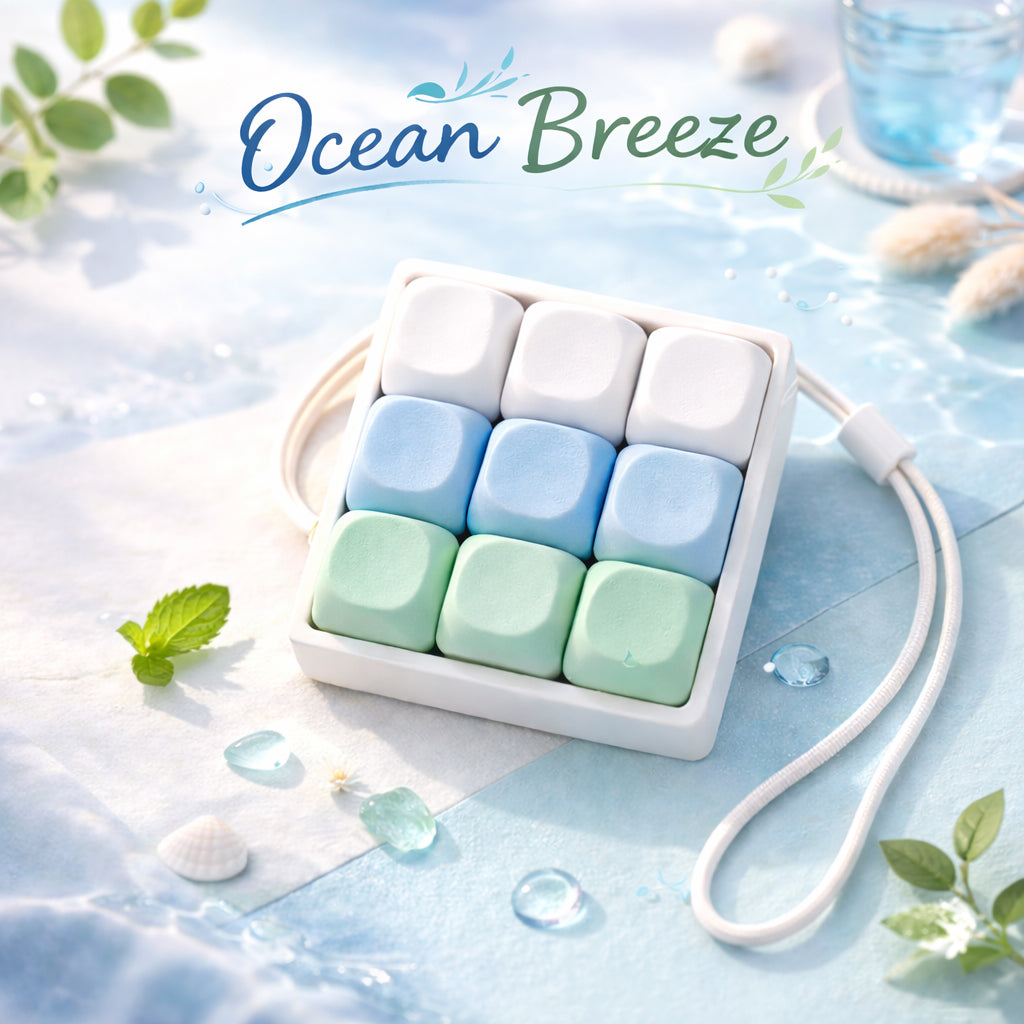 Classic 9 Key Keyboard Fidget Clicker MOA-Profile Keycaps