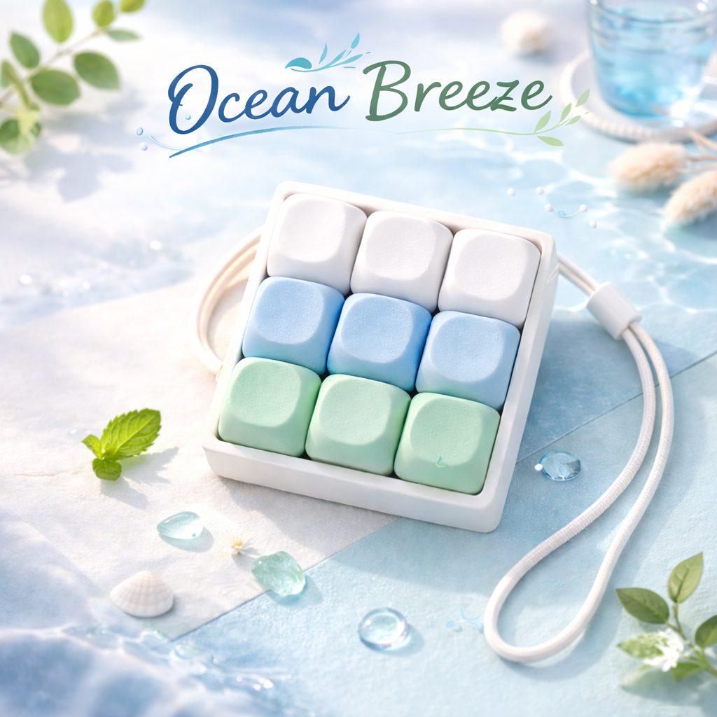 Classic 9 Key Keyboard Fidget Clicker MOA-Profile Keycaps