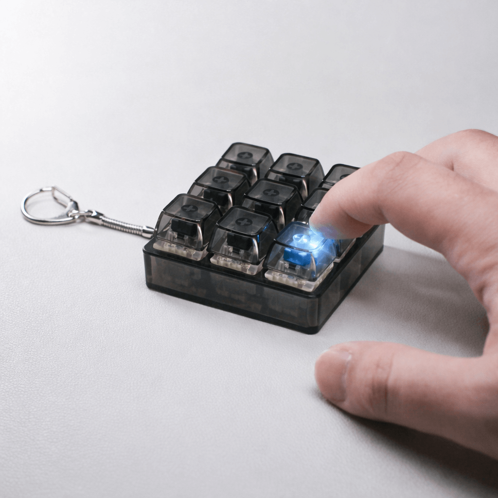 9-Key 3x3 Keyboard Fidget with RGB Light