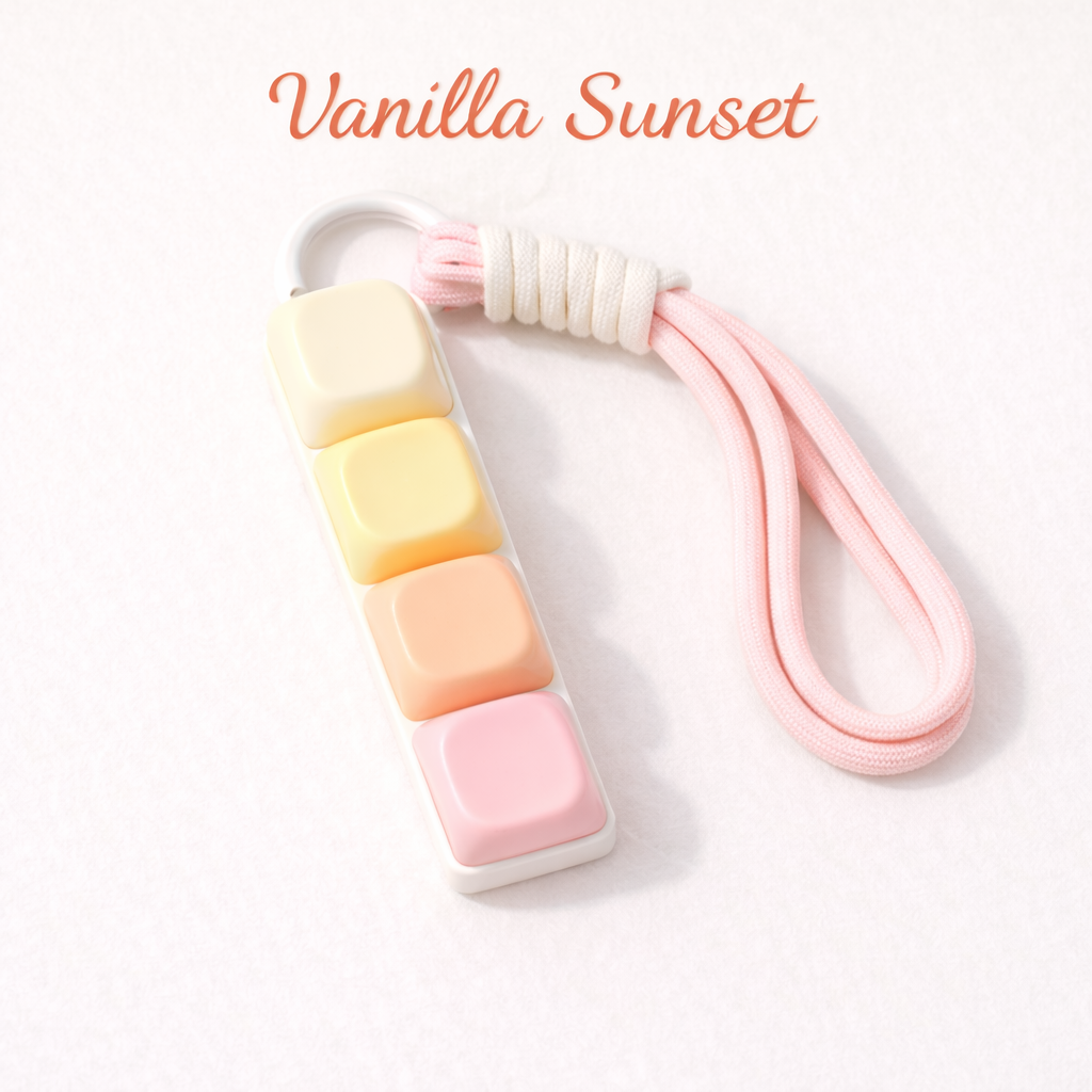 Classic 4-Key MOA Jelly Key Caps Keyboard Fidget Clicker