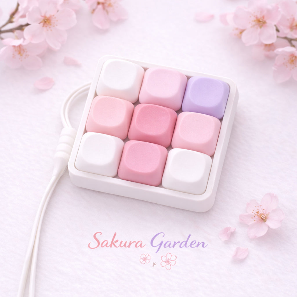 Classic 9 Key Keyboard Fidget Clicker MOA-Profile Keycaps