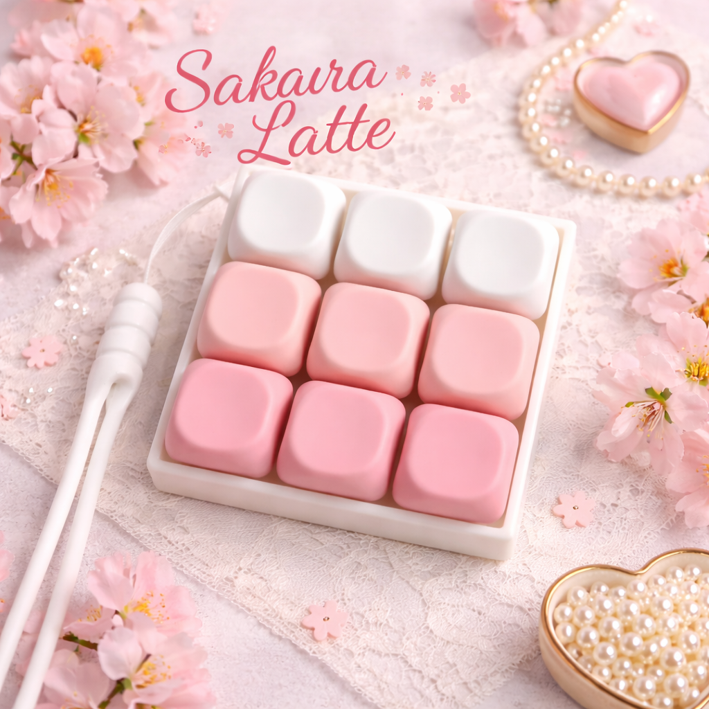 Custom 9 Key Fidget Clicker MOA-Profile Keycaps