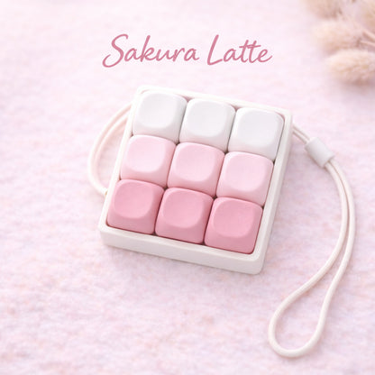 Classic 9 Key Keyboard Fidget Clicker MOA-Profile Keycaps