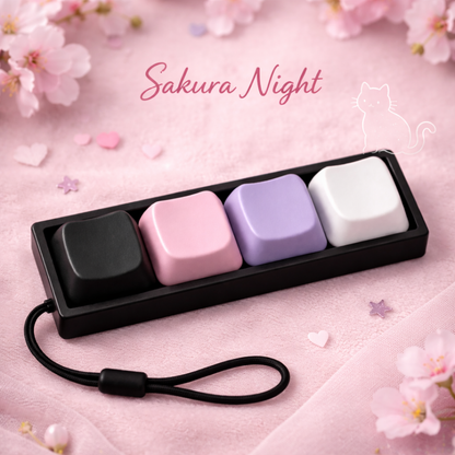 4-Key Cat Paw & Bear Keyboard Fidget Clicker