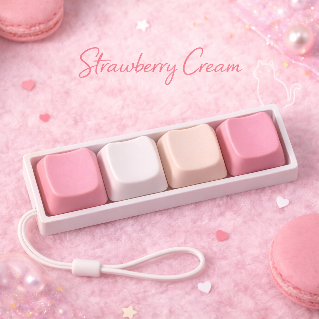 4-Key Cat Paw & Bear Keyboard Fidget Clicker