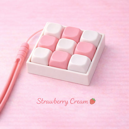 Classic 9 Key Keyboard Fidget Clicker MOA-Profile Keycaps