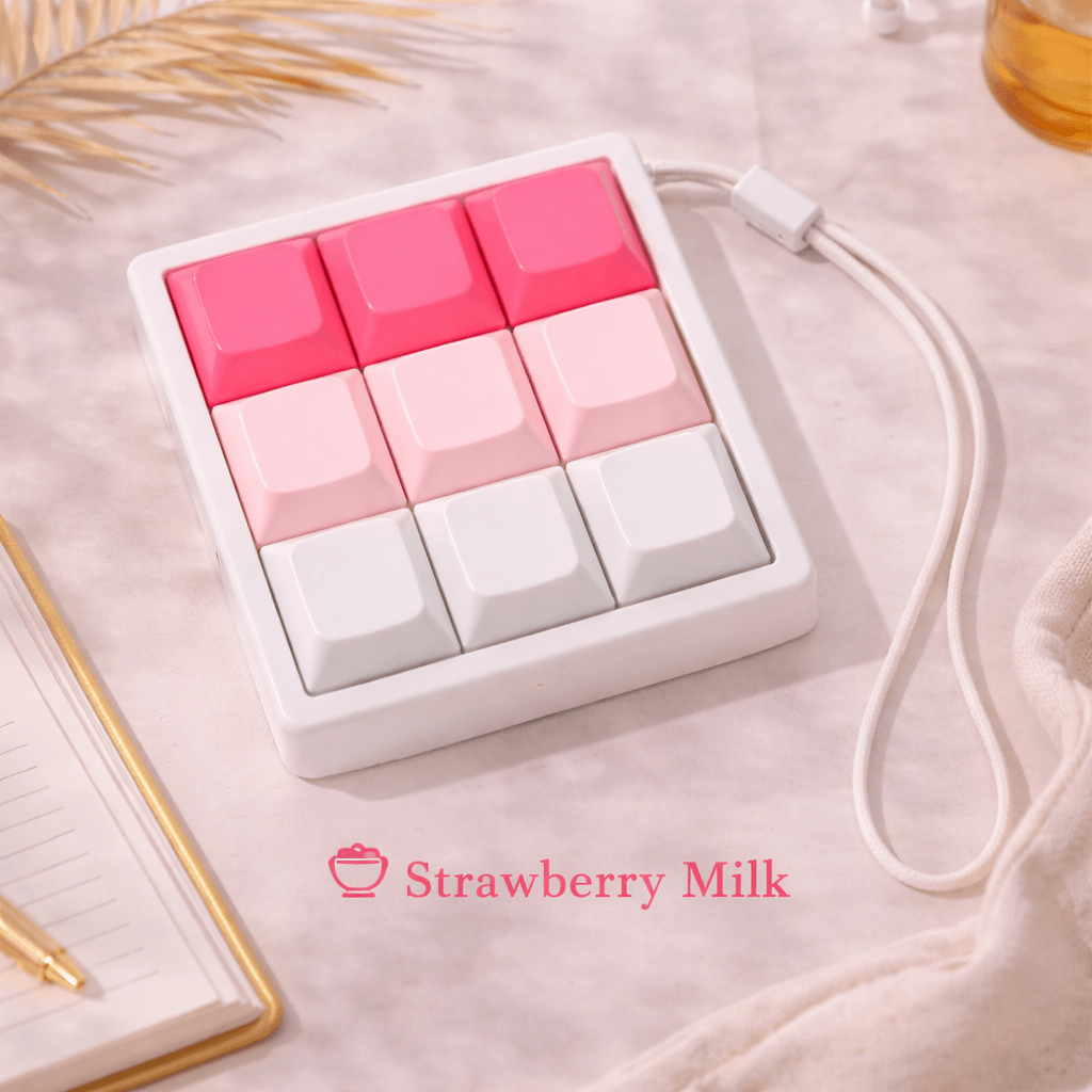 Minimalist Custom 9 Key Keyboard Fidget Clicker