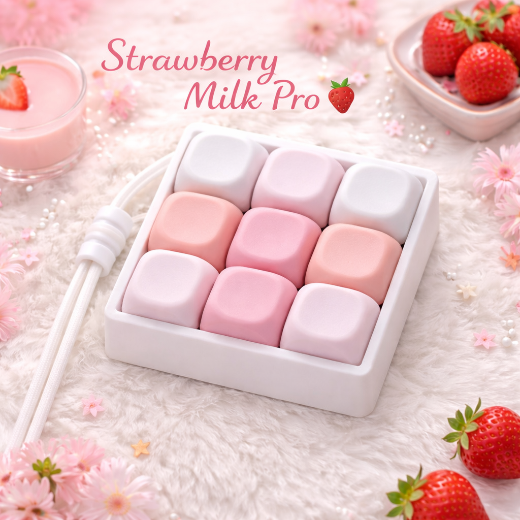 Custom 9 Key Fidget Clicker MOA-Profile Keycaps