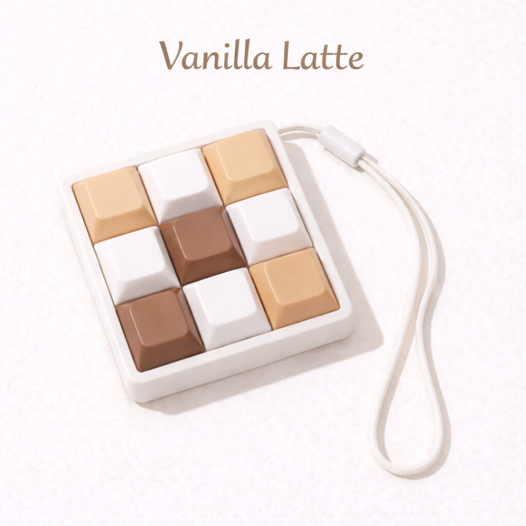 Minimalist Custom 9 Key Keyboard Fidget Clicker