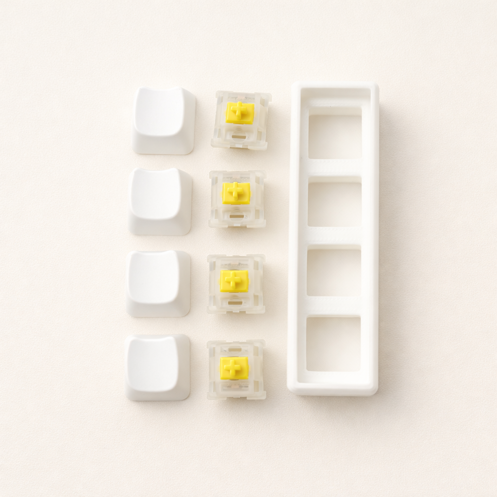 4-Key Cat Paw & Bear Keyboard Fidget Clicker