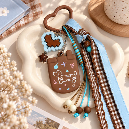 Blue Puppy Bag Charm