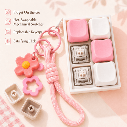 Classic Cat Paw Clicker 6-Key MOA 2x3 Keyboard Fidget Clicker