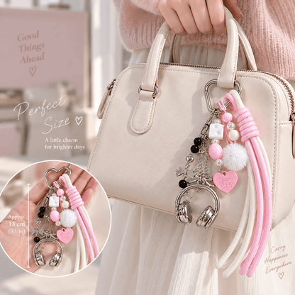 Heart Headphone Bag Charm