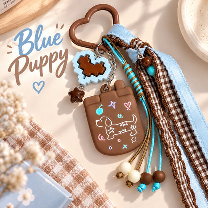 Blue Puppy Bag Charm