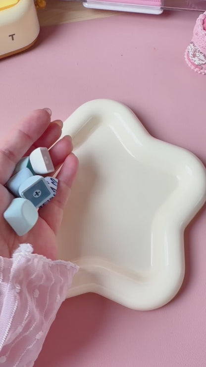Classic 6-Key Blue Heart 2x3 Fidget Clicker