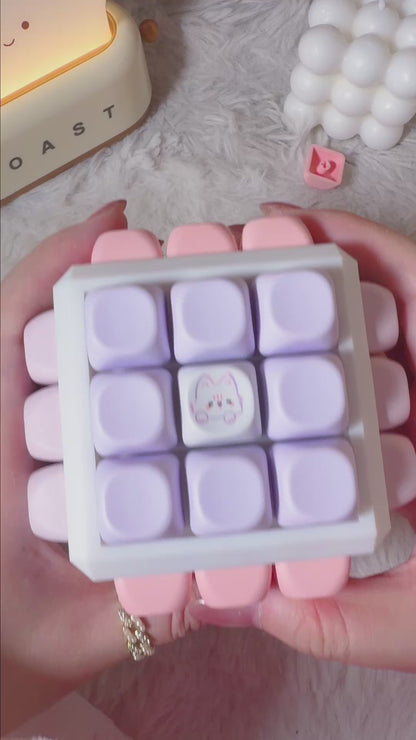 Classic 54-Key Mechanical Keyboard Fidget Clicker | 6×9 MOA Keycaps