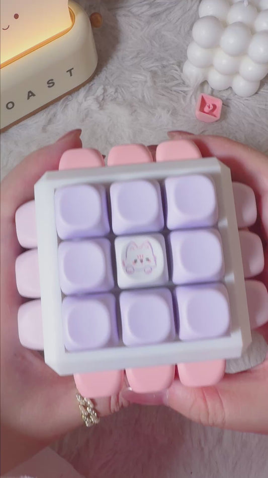 Classic 54-Key Mechanical Keyboard Fidget Clicker | 6×9 MOA Keycaps