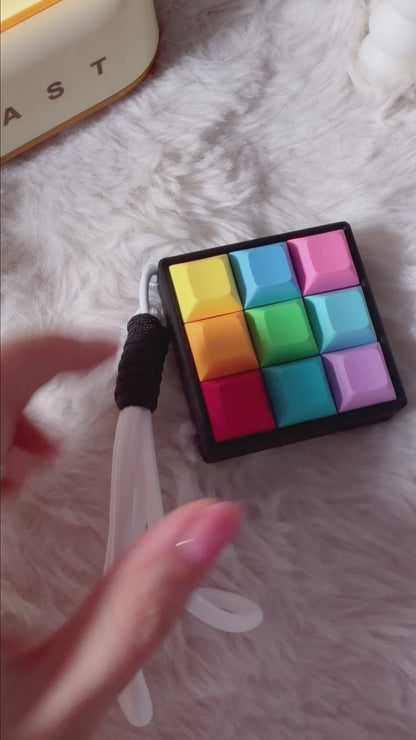 Custom 9 Key 3x3 DSA Keycaps Keyboard Fidget Clicker