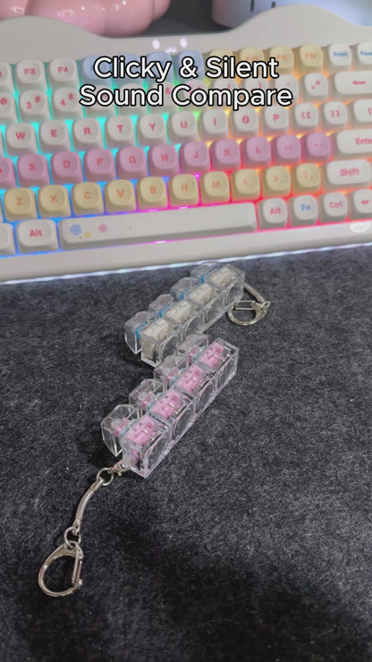 4-Key Keyboard Fidget with RGB Light