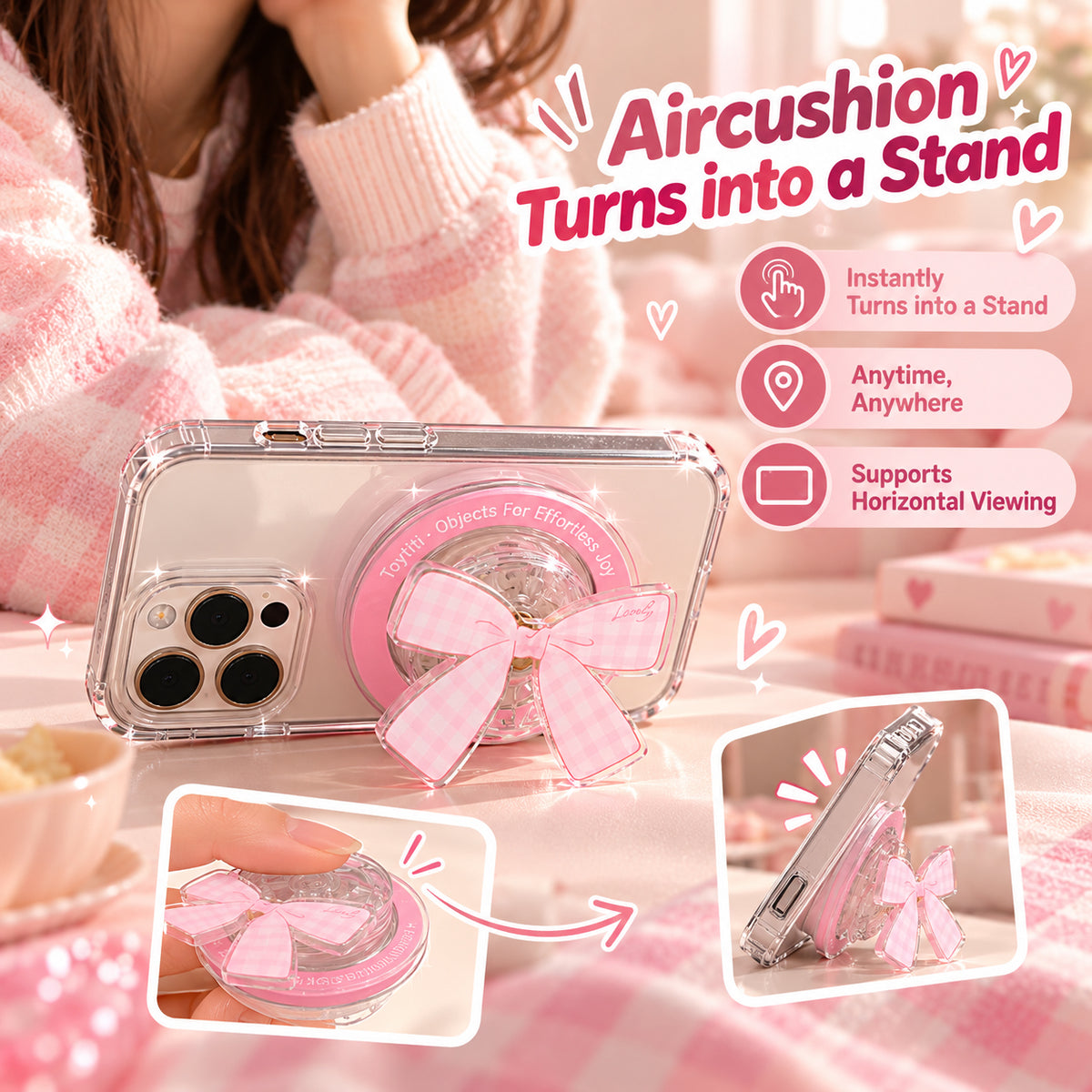 Bow Phone Grip