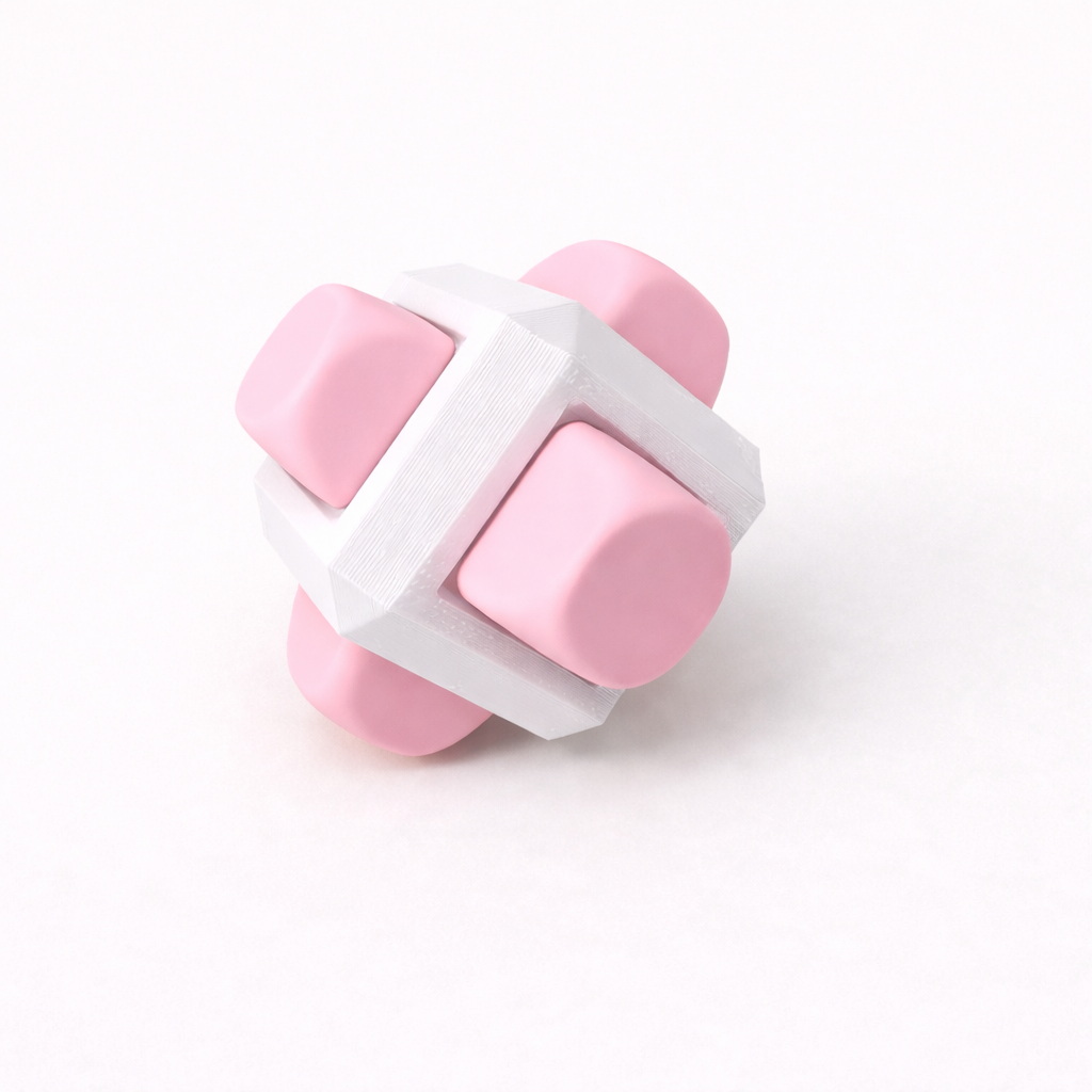 Classic 6-Key Fidget Clicker Cube Switch Tester Mini Keyboard